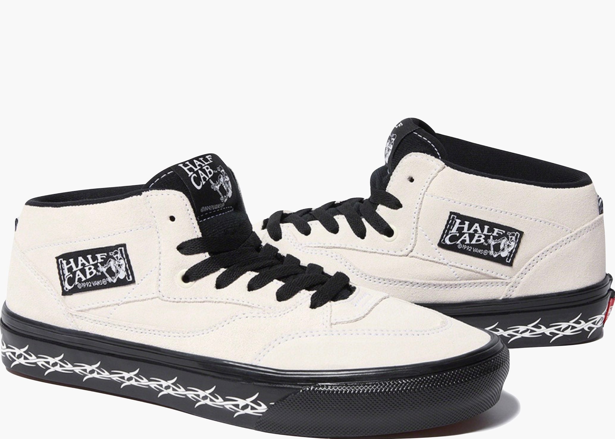 Vans Skate Half Cab Supreme Tribal Barbed Wire White Hype Clothinga Limited Edition