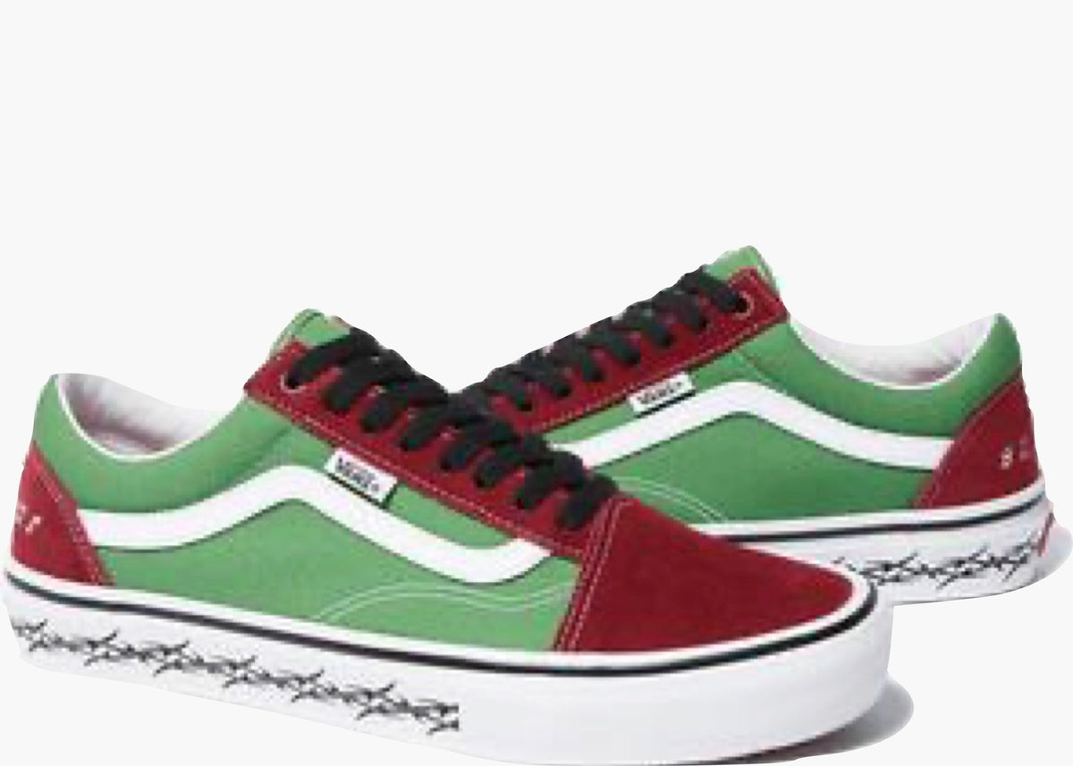 Vans Skate Old Skool Supreme Tribal Barbed Wire Green Hype Clothinga Limited Edition