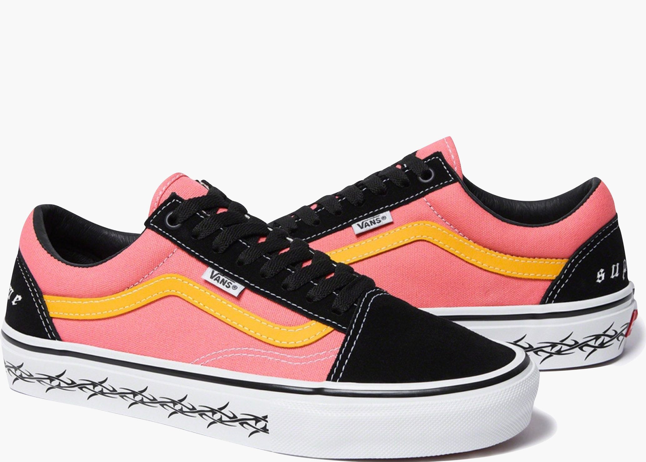 Vans Skate Old Skool Supreme Tribal Barbed Wire Pink hype Clothinga Limited Edition