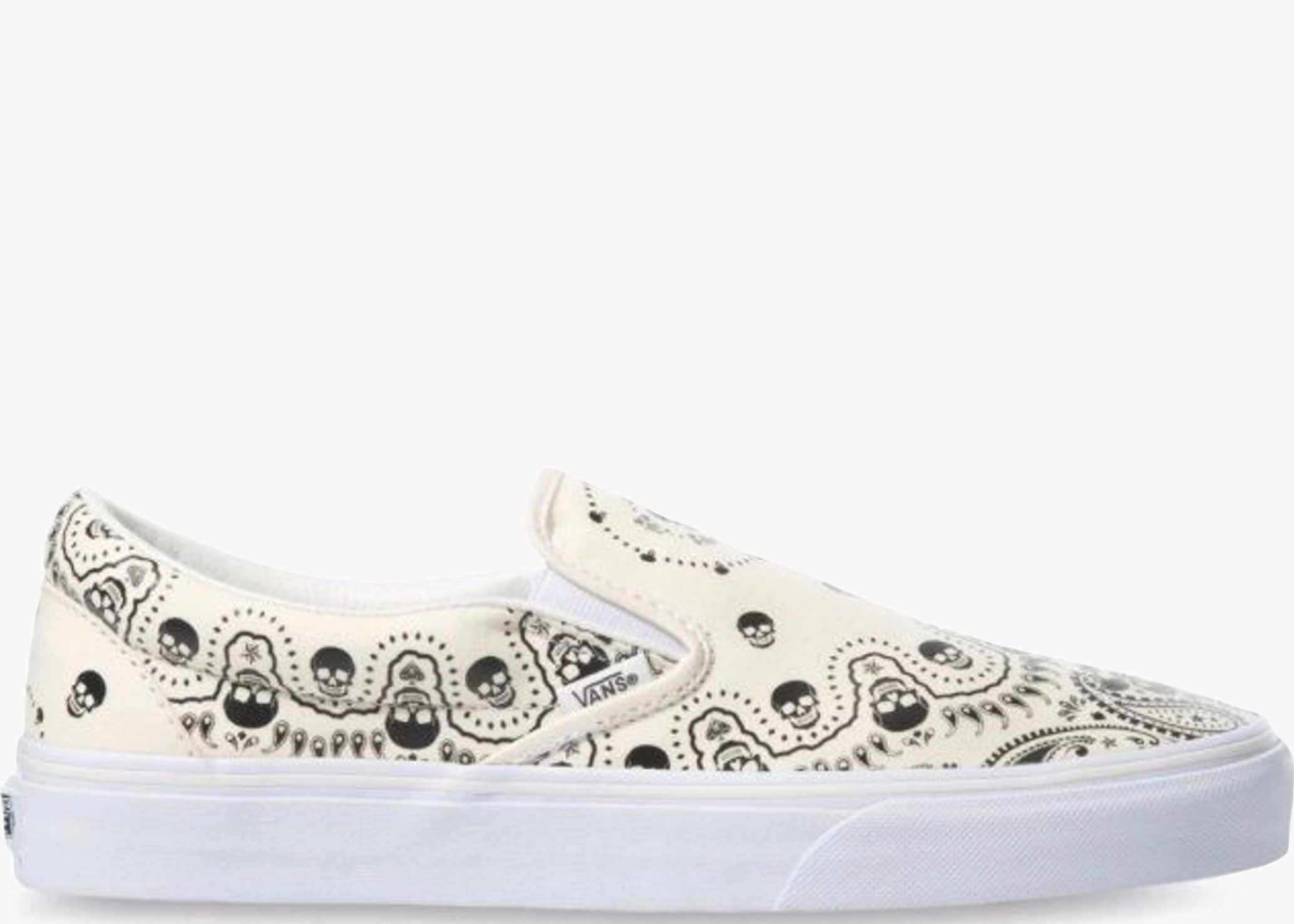 Vans Slip-On Skull Bandanna White Black
