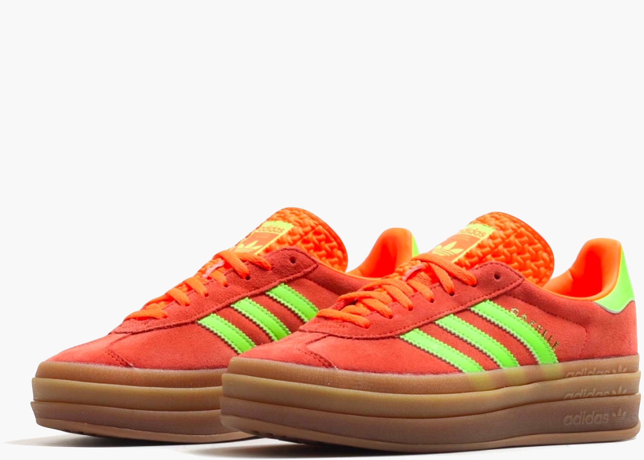 adidas Gazelle Bold Solar Orange Solar Green (W) Hype Clothinga Limited Edition