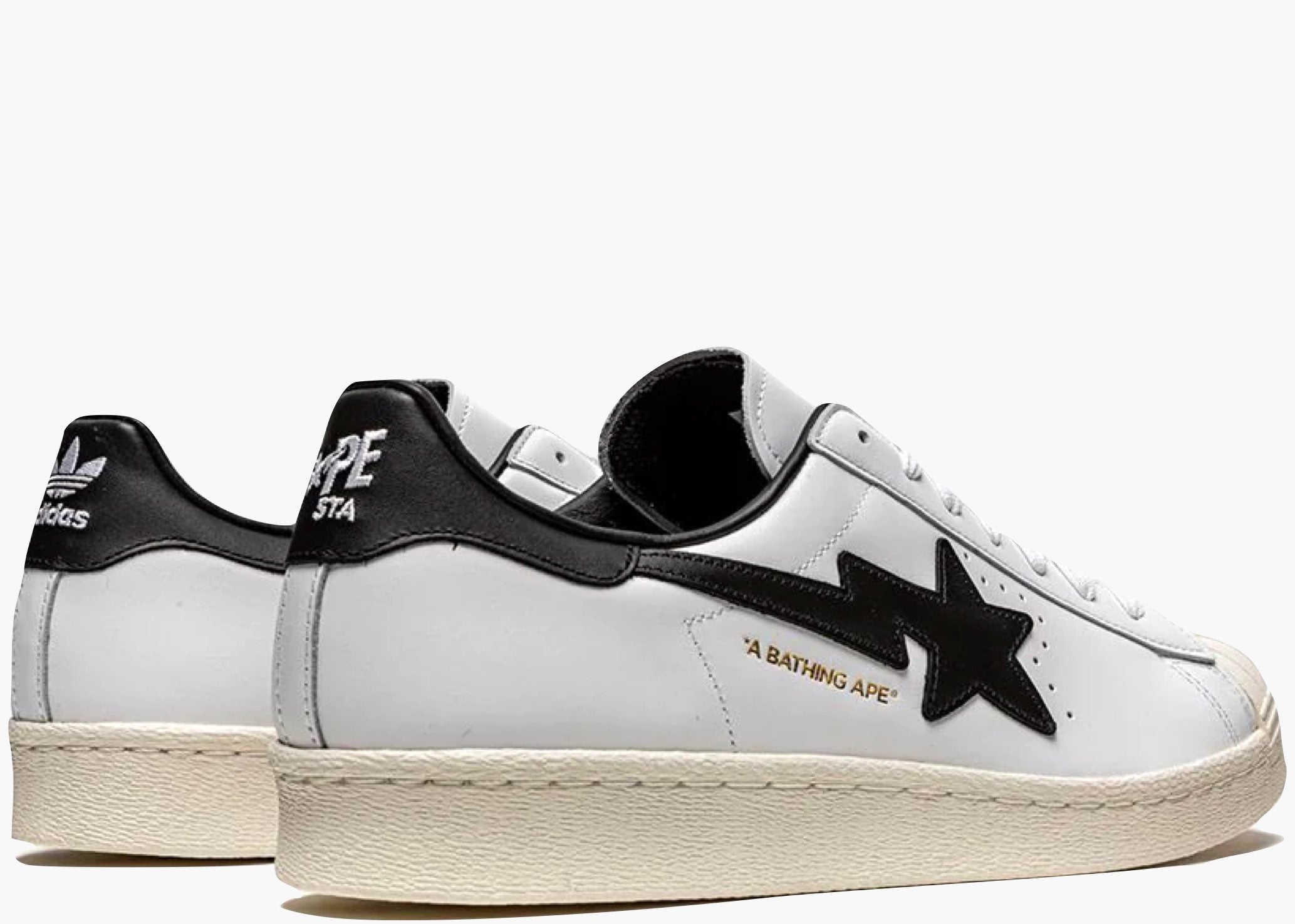 adidas Superstar 80s Bape White Black Hype Clothinga Limited Edition