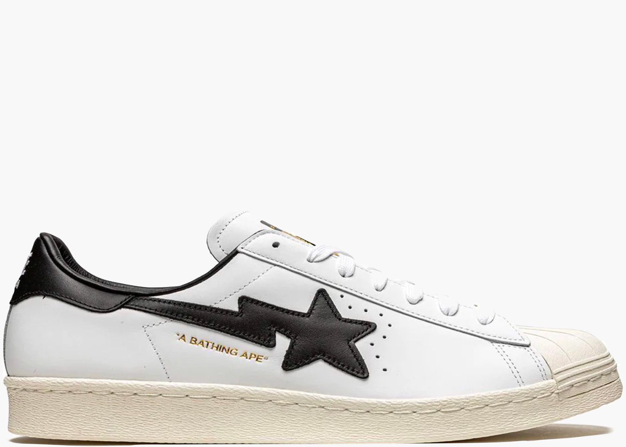 adidas Superstar 80s Bape White Black Hype Clothinga Limited Edition