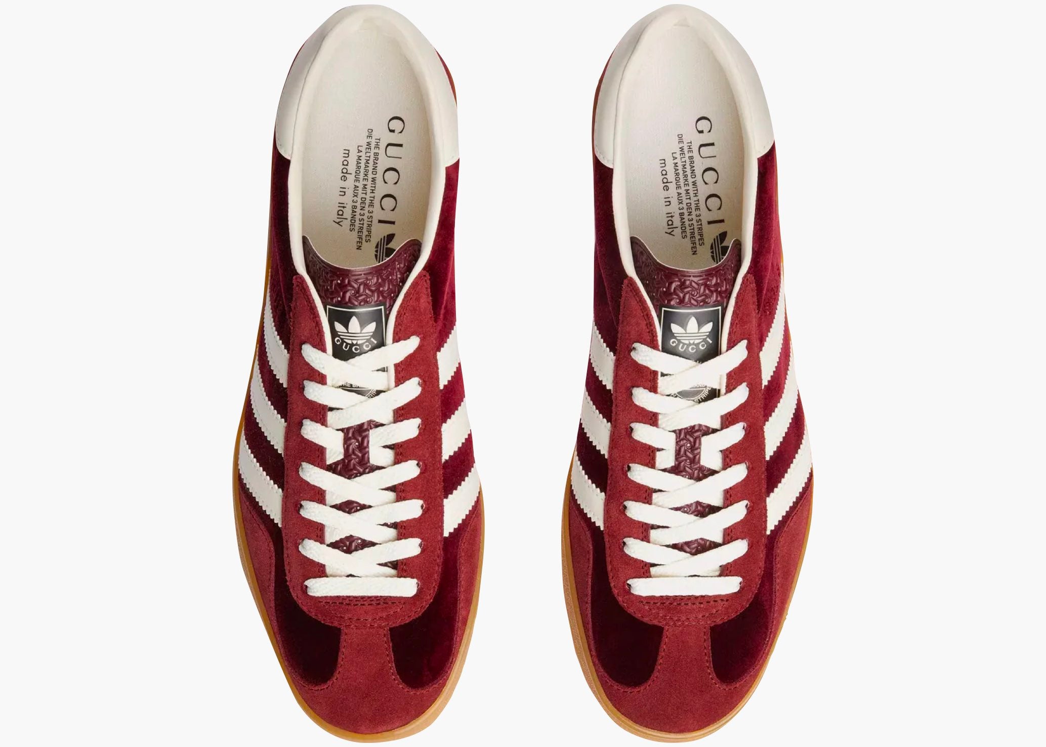 adidas x Gucci Gazelle Burgundy Velvet Hype Clothinga Limited Edition