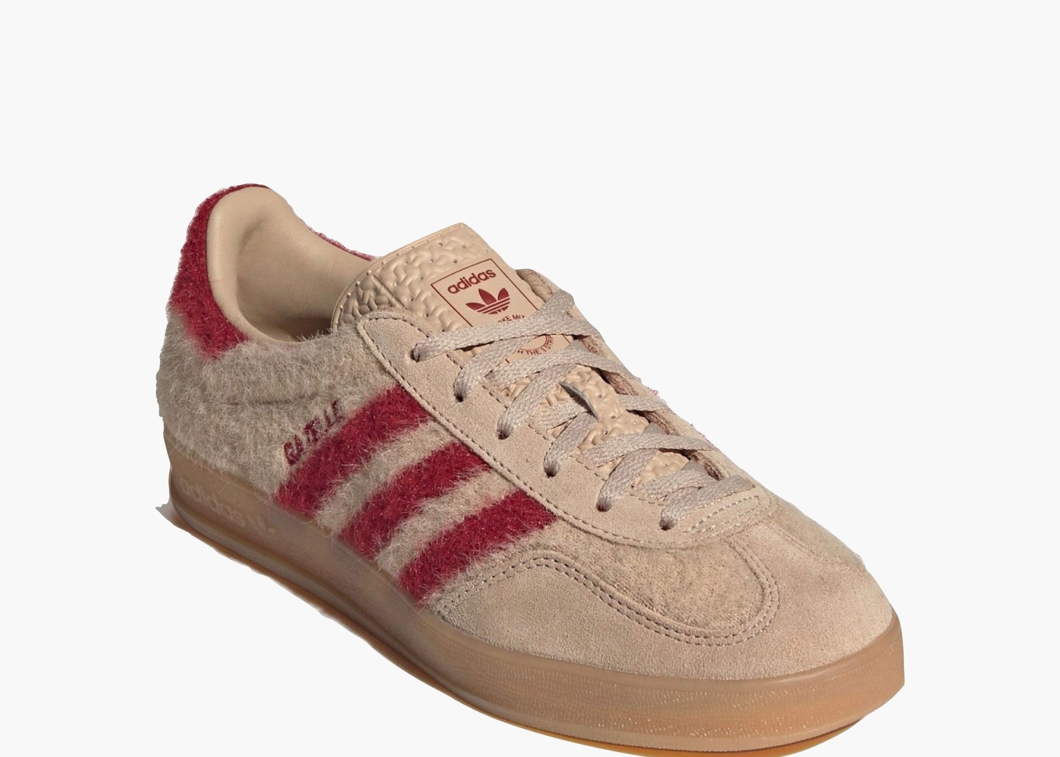 Adidas Gazelle Indoor Magic Beige Victory Red (W)JP8341 Hype Clothinga Limited edition