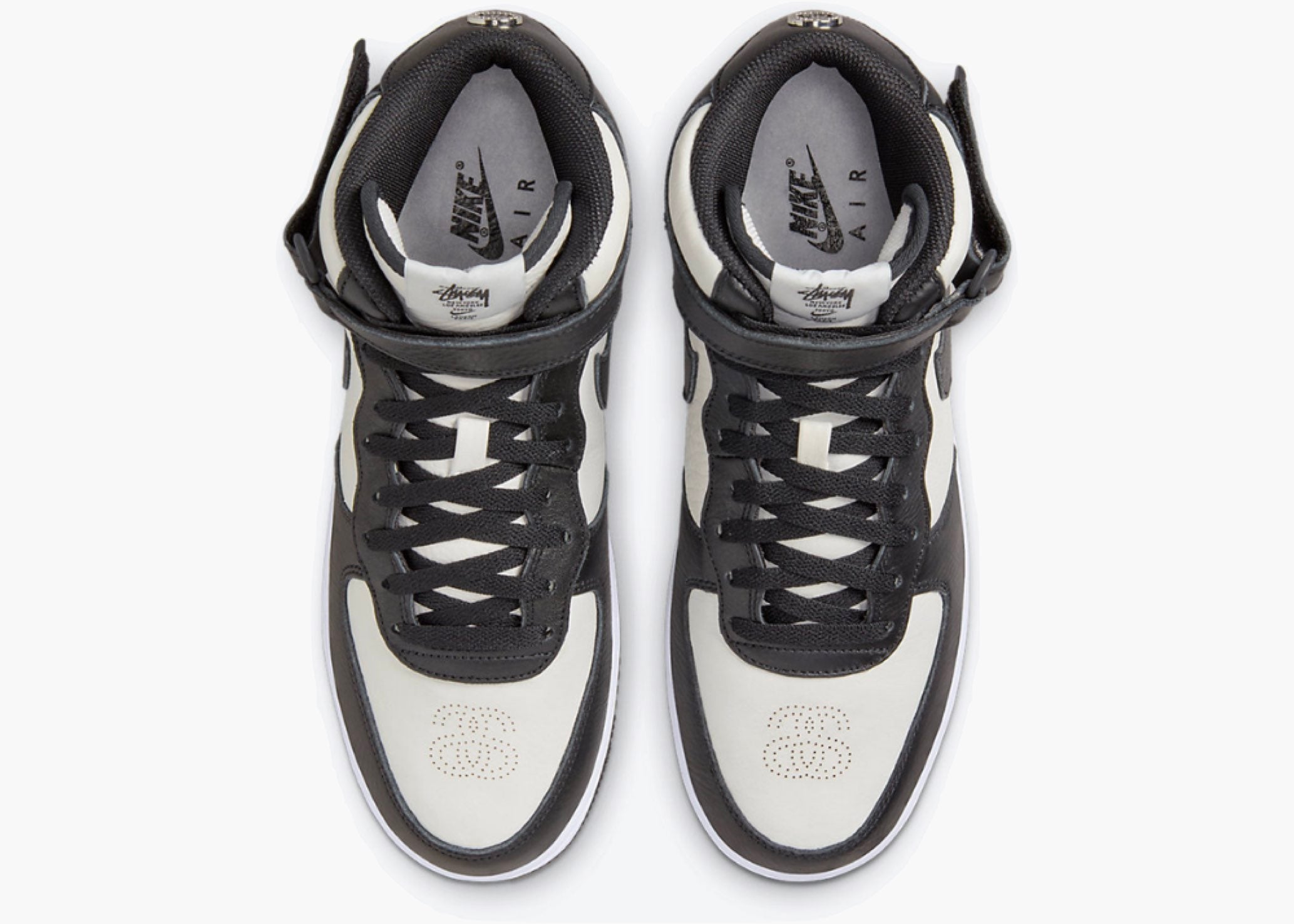 Nike Air Force 1 Mid Stussy Light Bone Black Hype Clothinga Limited Edition