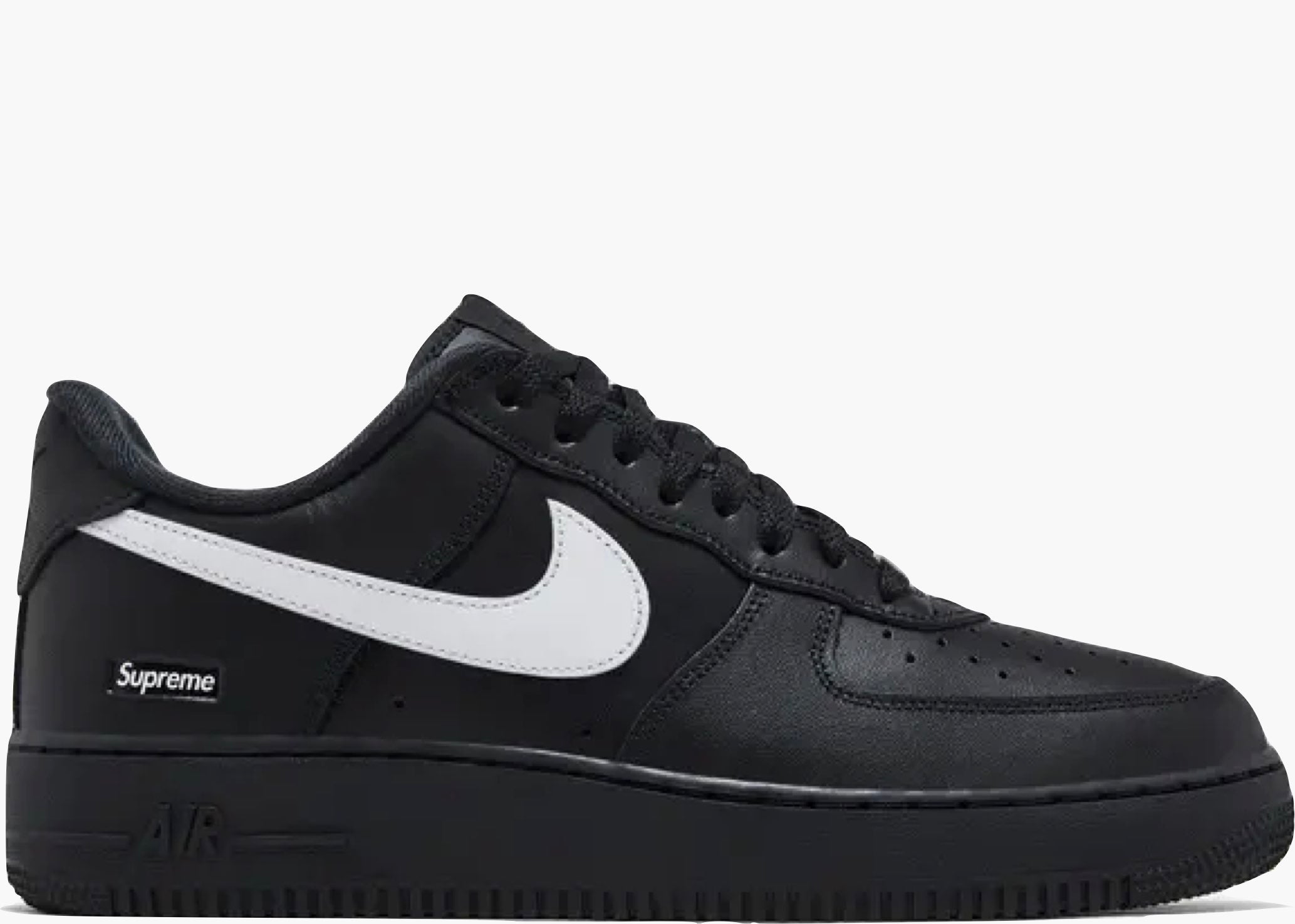 Nike Air Force 1 Low Supreme Black White CU9225-002 Hype Clothinga Limited Edition