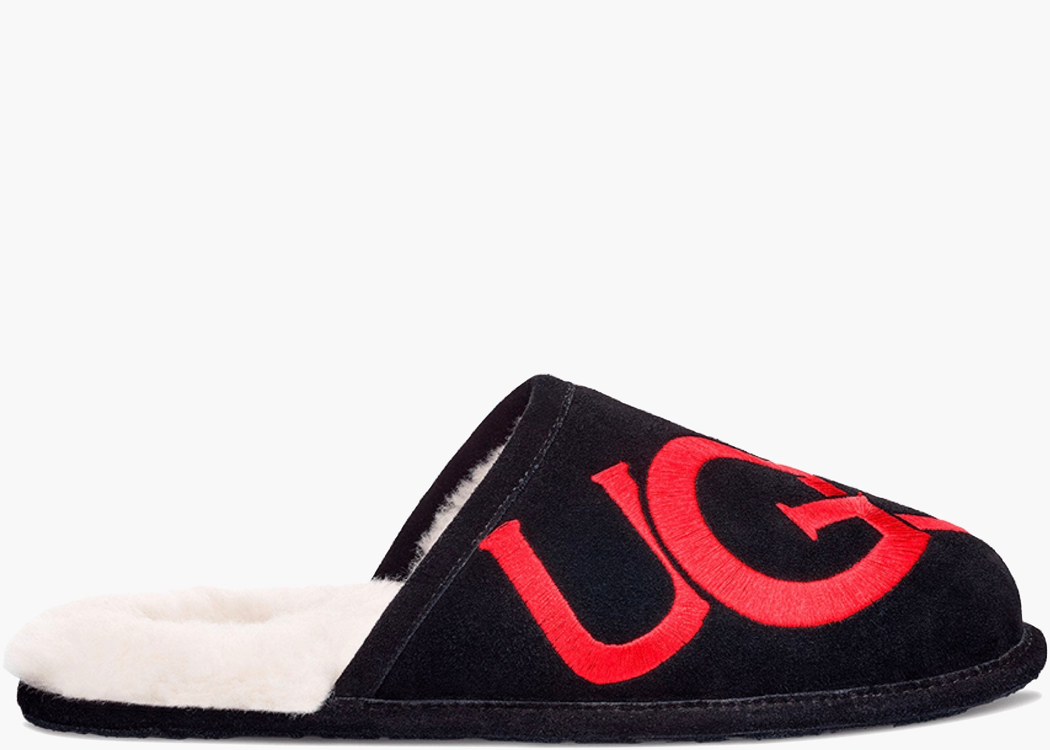 UGG Scuff Logo Slipper Black Red 
1101324-BLK Hype Clothinga limited edition