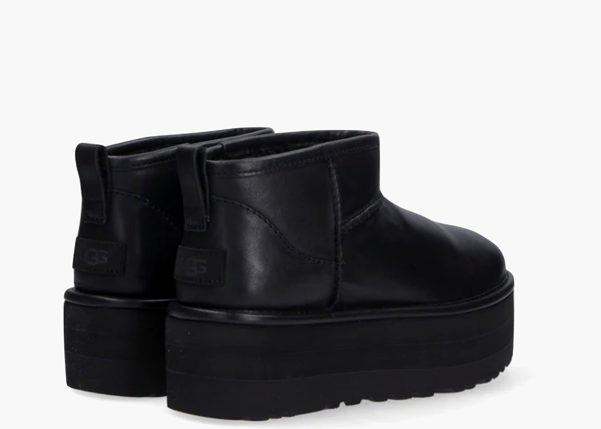 UGG Classic Ultra Mini Platform Boot Black Leather (W) 1141510-BLLE Hype Clothinga Limited Edition