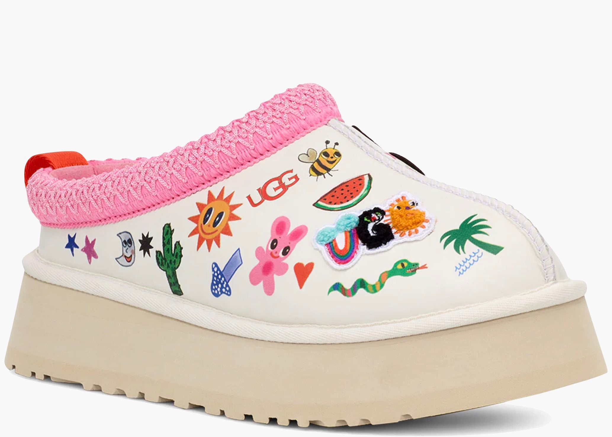 UGG Tazz Slipper Humberto Cruz Pop Sketch (W) 1155751-WHT Hype Clothinga Limited Edition